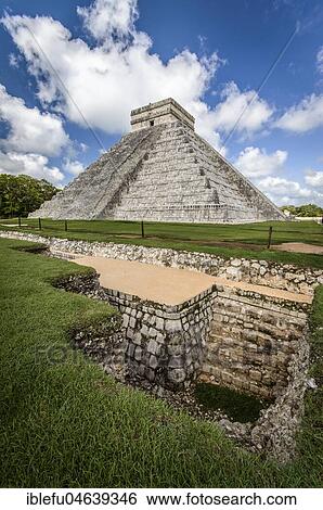 Pyramid El Castillo, Mayan city of Chichen Itza, excavation site, Yucatan, Mexico, Central America View Large Photo Image Stock Photograph - Pyramid El Castillo, Mayan city of Chichen Itza, excavation site, Yucatan, Mexico, Central America. Fotosearch