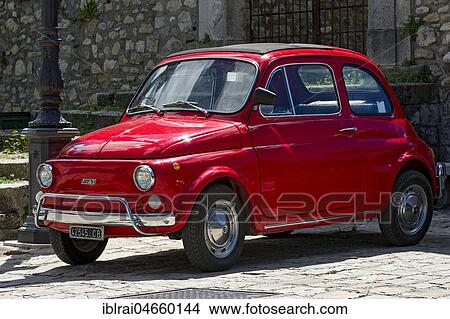 Red FIAT Nuova 500 L, Cinquecento, Oldtimer, Molise, Italy, Europe View Large Photo Image Picture - Red FIAT Nuova 500 L, Cinquecento, Oldtimer, Molise, Italy, Europe. Fotosearch