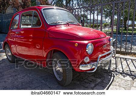 Red FIAT Nuova 500 L, Cinquecento, Oldtimer, Molise, Italy, Europe View Large Photo Image Stock Photo - Red FIAT Nuova 500 L, Cinquecento, Oldtimer, Molise, Italy, Europe. Fotosearch