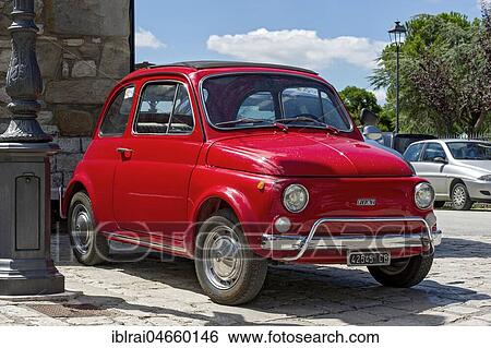 Red FIAT Nuova 500 L, Cinquecento, Oldtimer, Molise, Italy, Europe View Large Photo Image Stock Photograph - Red FIAT Nuova 500 L, Cinquecento, Oldtimer, Molise, Italy, Europe. Fotosearch