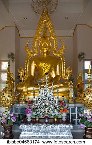 Reproduction of Buddha Phra Phuttha Chinnarat, Wat Thung Setthi, Khon Kaen, Isan, Thailand, Asia View Large Photo Image Picture - Reproduction of Buddha Phra Phuttha Chinnarat, Wat Thung Setthi, Khon Kaen, Isan, Thailand, Asia. Fotosearch