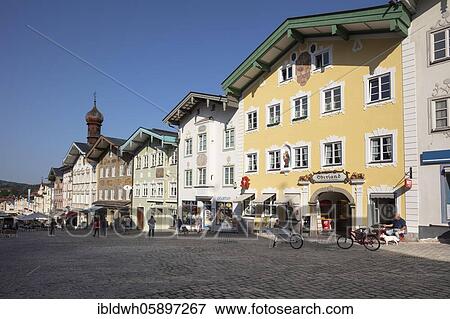 Residential and commercial building in the historic Marktstraße, Bad Tölz, Upper Bavaria, Bavaria, Germany, Europe View Large Photo Image Stock Photo - Residential and commercial building in the historic Marktstraße, Bad Tölz, Upper Bavaria, Bavaria, Germany, Europe. Fotosearch