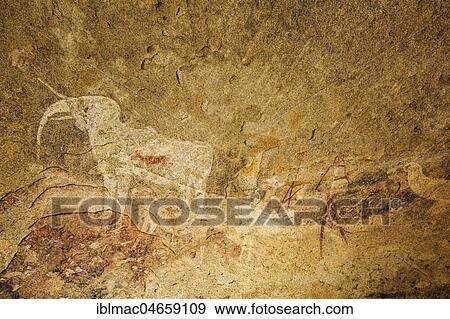 Rock Paintings, Phillips Cave, Ameib Ranch, Erongo Region, Namibia, Africa View Large Photo Image Stock Photo - Rock Paintings, Phillips Cave, Ameib Ranch, Erongo Region, Namibia, Africa. Fotosearch
