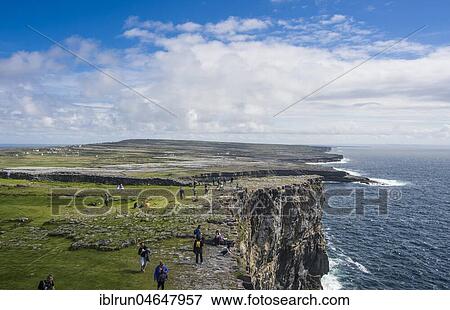 Stock Photo - Rocky Cliffs of Árainn, Aran Islands, Ireland, Europe. Fotosearch