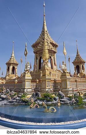Picture - Royal Crematorium for King Bhumibol Adulyadej, Bangkok, Thailand, Asia. Fotosearch