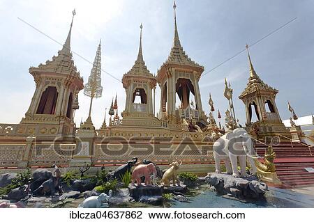 Royal Crematorium for King Bhumibol Adulyadej, Bangkok, Thailand, Asia View Large Photo Image Stock Image - Royal Crematorium for King Bhumibol Adulyadej, Bangkok, Thailand, Asia. Fotosearch