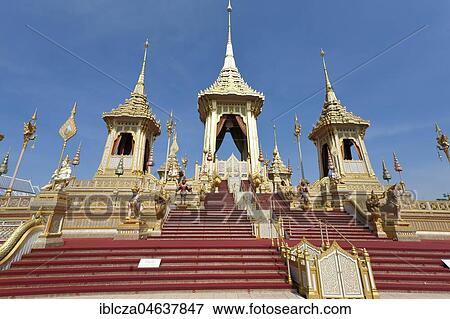 Royal Crematorium for King Bhumibol Adulyadej, Bangkok, Thailand, Asia View Large Photo Image Stock Photo - Royal Crematorium for King Bhumibol Adulyadej, Bangkok, Thailand, Asia. Fotosearch