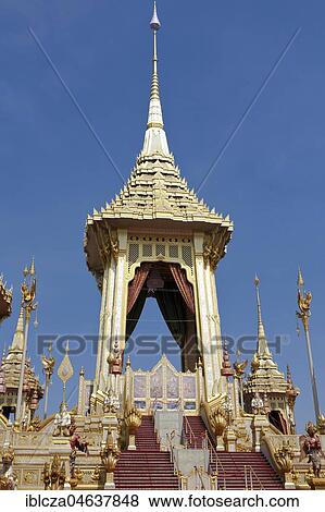 Stock Photo - Royal Crematorium for King Bhumibol Adulyadej, Bangkok, Thailand, Asia. Fotosearch