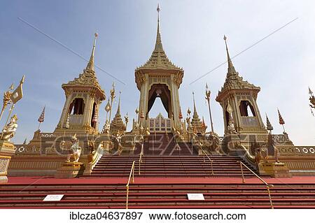 Stock Photo - Royal Crematorium for King Bhumibol Adulyadej, Bangkok, Thailand, Asia. Fotosearch