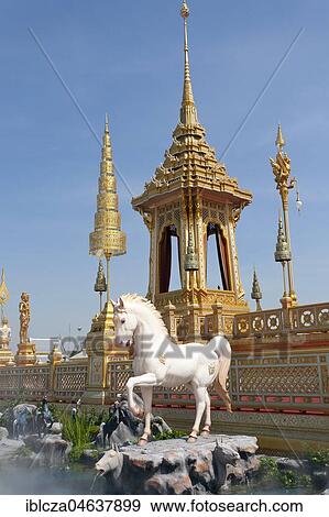 Stock Photo - Royal Crematorium for King Bhumibol Adulyadej, Bangkok, Thailand, Asia. Fotosearch
