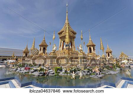 Stock Photograph - Royal Crematorium for King Bhumibol Adulyadej, Bangkok, Thailand, Asia. Fotosearch