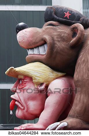 Russian bear rapes US President Donald Trump, political cartoon about russian affair, motto caravan Carnival Monday procession 2018, Düsseldorf, North Rhine-Westphalia, Germany, Europe View Large Photo Image Picture - Russian bear rapes US President Donald Trump, political cartoon about russian affair, motto caravan Carnival Monday procession 2018, Düsseldorf, North Rhine-Westphalia, Germany, Europe. Fotosearch