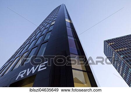 RWE Tower, Dortmund, Ruhr Area, North Rhine-Westphalia, Germany, Europe View Large Photo Image Stock Photo - RWE Tower, Dortmund, Ruhr Area, North Rhine-Westphalia, Germany, Europe. Fotosearch