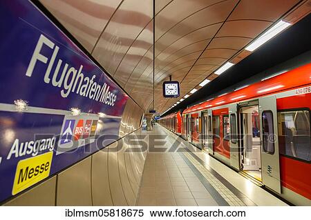 S-Bahn station Deutsche Bahn Airport Trade Fair Stuttgart (STR), Stuttgart, Germany, Europe View Large Photo Image Stock Photography - S-Bahn station Deutsche Bahn Airport Trade Fair Stuttgart (STR), Stuttgart, Germany, Europe. Fotosearch