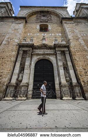 Stock Photo - San Idelfonso cathedral, Colonial church in Merida, Yucatan, Mexico, Central America. Fotosearch