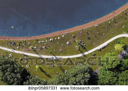 Sandy beach beach and sunbathing lawn with bathers, aerial view, local recreation area, Wöhrder See, Wasserwelt Wöhrder See, Nuremberg, Middle Franconia, Franconia, Bavaria, Germany, Europe View Large Photo Image Stock Image - Sandy beach beach and sunbathing lawn with bathers, aerial view, local recreation area, Wöhrder See, Wasserwelt Wöhrder See, Nuremberg, Middle Franconia, Franconia, Bavaria, Germany, Europe. Fotosearch