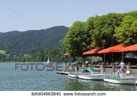 Schliersee lake, beer garden Hotel Seehof in Schliersee, Upper Bavaria, Bavaria, Germany, Europe View Large Photo Image Stock Photography - Schliersee lake, beer garden Hotel Seehof in Schliersee, Upper Bavaria, Bavaria, Germany, Europe. Fotosearch
