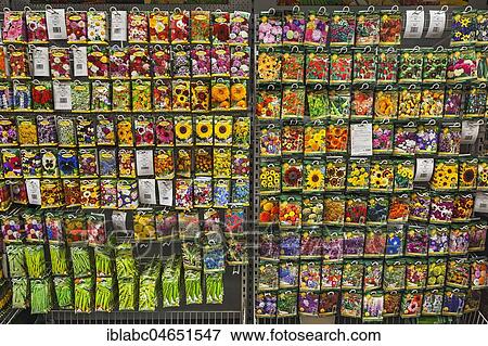 Shelf with different seed packs, garden centre, interior, Bavaria, Germany, Europe View Large Photo Image Stock Photo - Shelf with different seed packs, garden centre, interior, Bavaria, Germany, Europe. Fotosearch