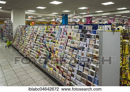 Shelf with greeting cards at a supermarket, Germany, Europe View Large Photo Image Stock Image - Shelf with greeting cards at a supermarket, Germany, Europe. Fotosearch