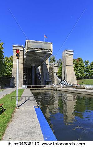 Ship lift Peterborough, Trent-Severn waterway, Peterborough, Ontario, Canada, North America View Large Photo Image Stock Image - Ship lift Peterborough, Trent-Severn waterway, Peterborough, Ontario, Canada, North America. Fotosearch