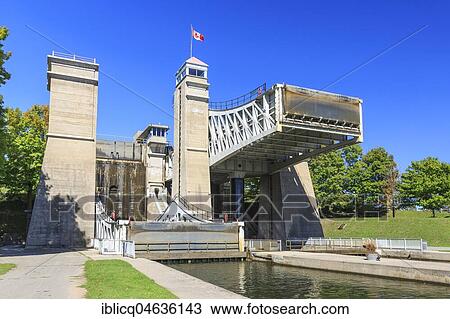 Ship lift Peterborough, Trent-Severn waterway, Peterborough, Ontario, Canada, North America View Large Photo Image Stock Image - Ship lift Peterborough, Trent-Severn waterway, Peterborough, Ontario, Canada, North America. Fotosearch