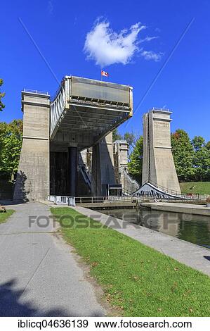 Ship lift Peterborough, Trent-Severn waterway, Peterborough, Ontario, Canada, North America View Large Photo Image Stock Photo - Ship lift Peterborough, Trent-Severn waterway, Peterborough, Ontario, Canada, North America. Fotosearch