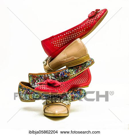 Shoe pile, studio shot, France, Europe View Large Photo Image Picture - Shoe pile, studio shot, France, Europe. Fotosearch
