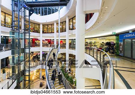 Shopping Center Post Galerie, Karlsruhe, Baden-Württemberg, Germany, Europe View Large Photo Image Stock Image - Shopping Center Post Galerie, Karlsruhe, Baden-Württemberg, Germany, Europe. Fotosearch