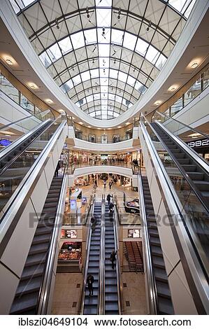 Shopping Centre City-Arkaden, Wuppertal, Bergisches Land, North Rhine-Westphalia, Germany, Europe View Large Photo Image Picture - Shopping Centre City-Arkaden, Wuppertal, Bergisches Land, North Rhine-Westphalia, Germany, Europe. Fotosearch