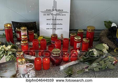 Stock Photo - Shrine for the victims of the Bad Aibling train crash, Upper Bavaria, Germany, Europe. Fotosearch