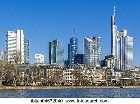 Skyline, banking district with Main, Frankfurt am Main, Hesse, Germany, Europe View Large Photo Image Stock Image - Skyline, banking district with Main, Frankfurt am Main, Hesse, Germany, Europe. Fotosearch