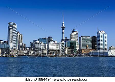 Skyline of Auckland, New Zealand, Oceania View Large Photo Image Picture - Skyline of Auckland, New Zealand, Oceania. Fotosearch