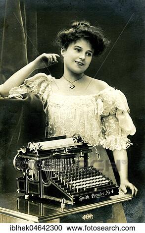 Smith Premier No. 4 Typewriter, 1910s, Germany, Europe View Large Photo Image Stock Image - Smith Premier No. 4 Typewriter, 1910s, Germany, Europe. Fotosearch