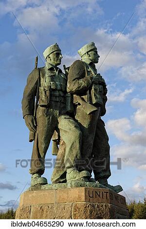 Soldier Monument, Commando Memorial, near Spean Bridge, north of Fort William, Highlands, Scotland, Great Britain View Large Photo Image Stock Image - Soldier Monument, Commando Memorial, near Spean Bridge, north of Fort William, Highlands, Scotland, Great Britain. Fotosearch