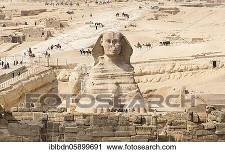 Sphinx, Giza, Cairo, Egypt, Africa View Large Photo Image Stock Image - Sphinx, Giza, Cairo, Egypt, Africa. Fotosearch