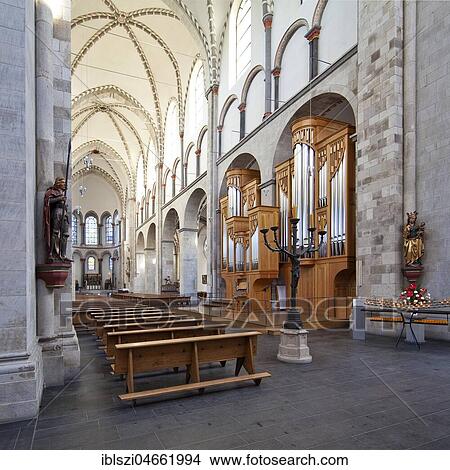 St. Kunibert, Romanesque Church, nave and Kuhn Organ, Cologne, Rhineland, North Rhine-Westphalia, Germany, Europe View Large Photo Image Picture - St. Kunibert, Romanesque Church, nave and Kuhn Organ, Cologne, Rhineland, North Rhine-Westphalia, Germany, Europe. Fotosearch