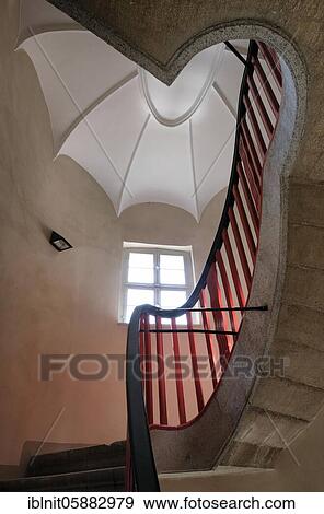 Staircase, Memleben Monastery, Saxony-Anhalt, Germany, Europe View Large Photo Image Stock Photo - Staircase, Memleben Monastery, Saxony-Anhalt, Germany, Europe. Fotosearch