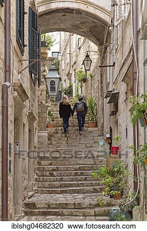 Stairs, Old Town, Dubrovnik, Croatia, Europe View Large Photo Image Stock Image - Stairs, Old Town, Dubrovnik, Croatia, Europe. Fotosearch