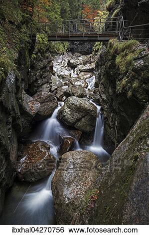 Starzlachklamm, Wasserfall, Herbststimmung, Winkel bei Sonthofen, Oberallgau, Allgau, Bayern, Deutschland, Europa View Large Photo Image Stock Photograph - Starzlachklamm, Wasserfall, Herbststimmung, Winkel bei Sonthofen, Oberallgau, Allgau, Bayern, Deutschland, Europa. Fotosearch