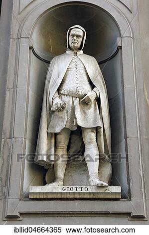 Statue, Giotto, Uffizien, Piazza della Signoria, Florence, Italy, Europe View Large Photo Image Stock Photography - Statue, Giotto, Uffizien, Piazza della Signoria, Florence, Italy, Europe. Fotosearch