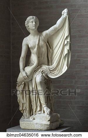 Stock Photograph - Statue of Leda with the swan around 380 B. C., Roman copy of the sculptor Timotheos, glyptotheque, Munich, Upper Bavaria, Germany, Europe. Fotosearch