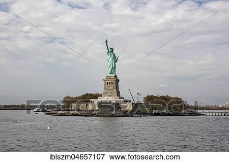 Stock Photo - Statue of Liberty, Liberty Island, Statue of Liberty National Monument, New York City, New York, United States, North America. Fotosearch