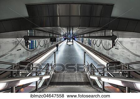 Subway station Kliniken, Fürth, Middle Franconia, Bavaria, Germany, Europe View Large Photo Image Stock Photo - Subway station Kliniken, Fürth, Middle Franconia, Bavaria, Germany, Europe. Fotosearch