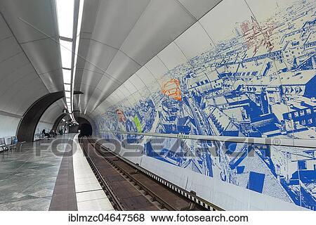 Stock Photo - Subway station Rathaus, Fürth, Middle Franconia, Bavaria, Germany, Europe. Fotosearch