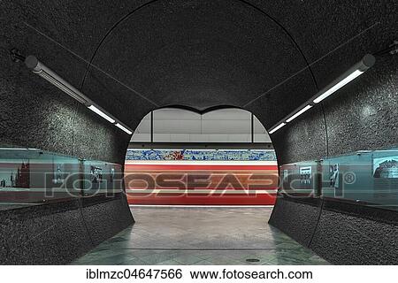 Stock Photograph - Subway station Rathaus, Fürth, Middle Franconia, Bavaria, Germany, Europe. Fotosearch