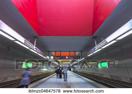 Subway station Sündersbühl, Nuremberg, Middle Franconia, Bavaria, Germany, Europe View Large Photo Image Stock Photo - Subway station Sündersbühl, Nuremberg, Middle Franconia, Bavaria, Germany, Europe. Fotosearch