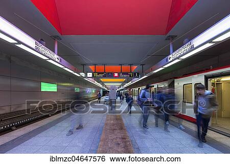 Subway station Sündersbühl, Nuremberg, Middle Franconia, Bavaria, Germany, Europe View Large Photo Image Stock Photograph - Subway station Sündersbühl, Nuremberg, Middle Franconia, Bavaria, Germany, Europe. Fotosearch