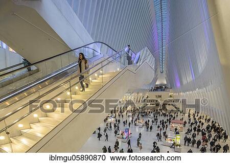 Subway Station World Trade Center, Architect Santiago Calatrava, architecture, traffic, transit, buildings, skyscrapers, skyscrapers, Ground Zero, New York, America, United States, USA, North America View Large Photo Image Stock Image - Subway Station World Trade Center, Architect Santiago Calatrava, architecture, traffic, transit, buildings, skyscrapers, skyscrapers, Ground Zero, New York, America, United States, USA, North America. Fotosearch