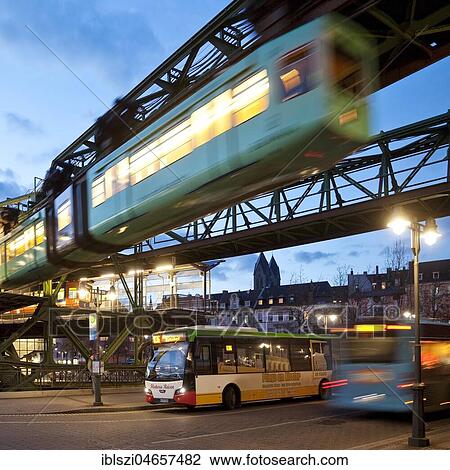 Suspension railway, car WSW GTW Generation 15, station Oberbarmen, Wuppertal, North Rhine-Westphalia, Germany, Europe View Large Photo Image Stock Image - Suspension railway, car WSW GTW Generation 15, station Oberbarmen, Wuppertal, North Rhine-Westphalia, Germany, Europe. Fotosearch