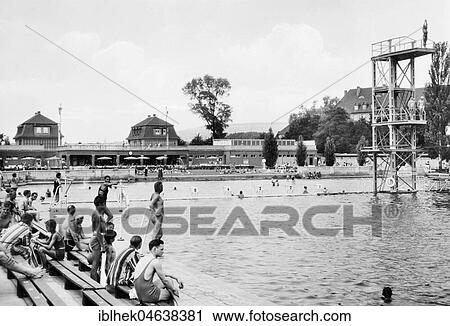 Swimming pool ca. 1930s, exact place unknown, Germany, Europe View Large Photo Image Stock Image - Swimming pool ca. 1930s, exact place unknown, Germany, Europe. Fotosearch